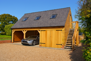 3 Bay Victory Garage - One Bay Enclosed