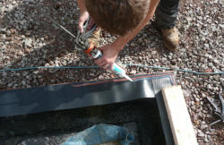 Applying the mastic