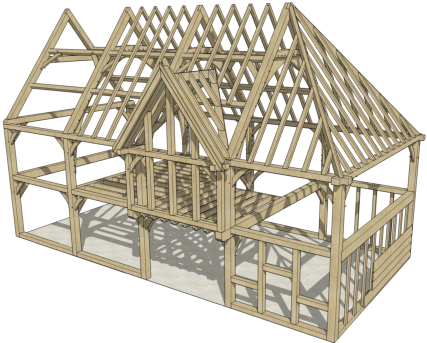 Oak Frame Building Structural elements
