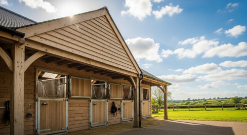 Large Oak Stable Block