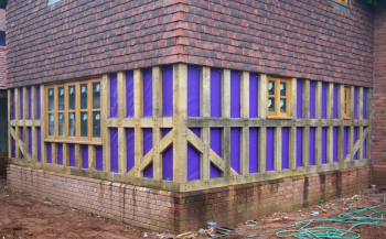 New Half Lapped Oak Cladding