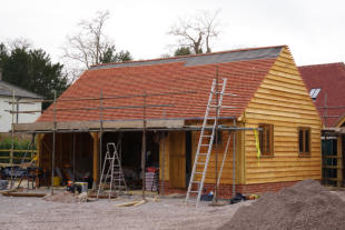Roof ready for tiling