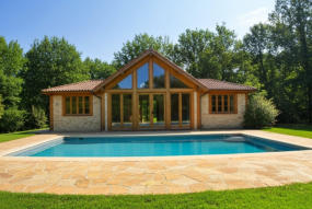 Poolside Oak Structure