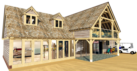 Oak Golf Pro Shop Design