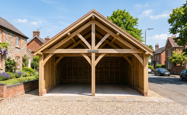3 Bay Sherwood Garage with Slates