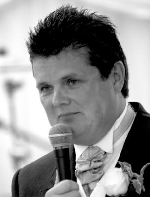 Andy Keeling making a speech