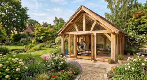 Oak Framed Home Gym