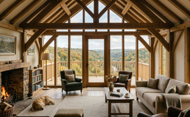 Oak Garden Room with a View