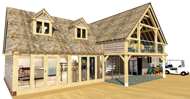 Oak Golf Pro Shop Design