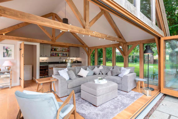 Oak Party Room with Bi Fold Doors