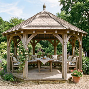 Octagonal Oak Gazebo